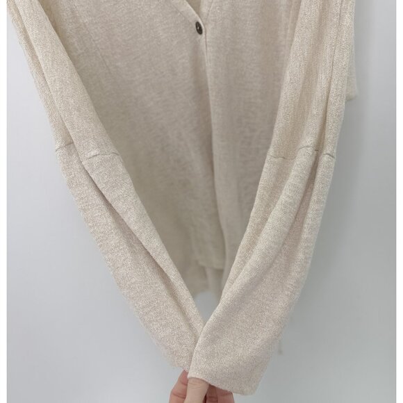 Willow & Clay‎ Pea In The Pod Cream Tie Back Button Maternity Sweater Size M USA - Picture 6 of 8